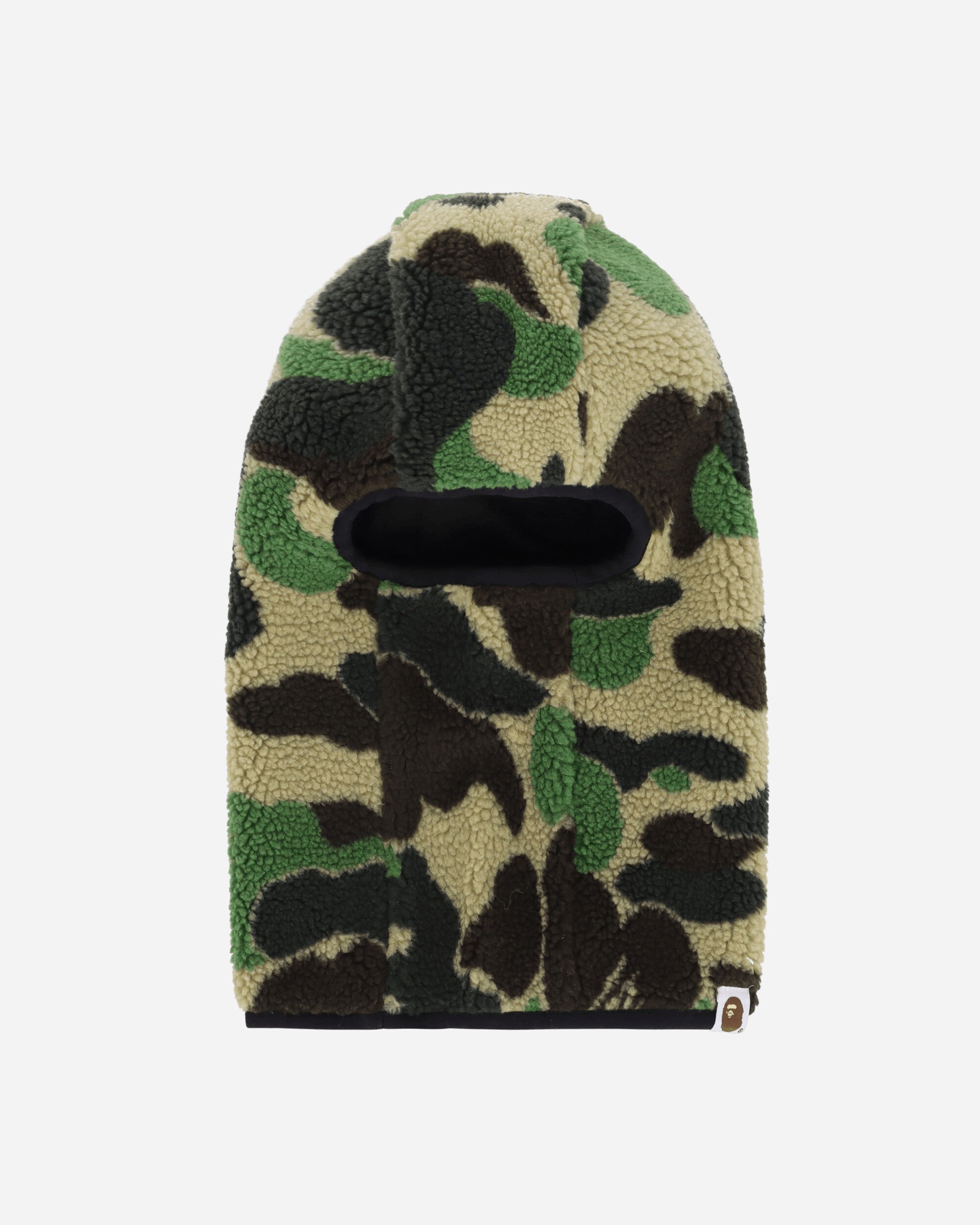 A Bathing Ape Abc Camo Boa Fleece  Balaclava M Green Hats Balaclavas 1K80181007 GREEN