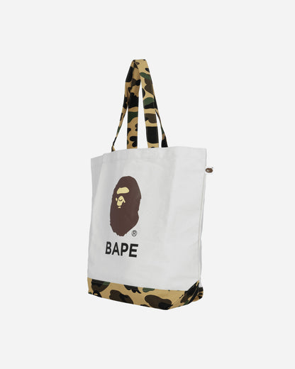 A Bathing Ape 1St Camo Ape Head Tote Bag M Ivory Bags and Backpacks Tote Bags 1K80189009 IVORY