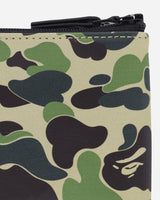 A Bathing Ape Abc Camo Pu Leather Mini Zipped Wallet M Green Wallets and Cardholders Zip Wallets 1K80190018 GREEN