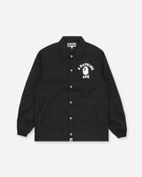 A Bathing Ape College BLACK Outerwear Coach Jackets 1G30140015 BLACK