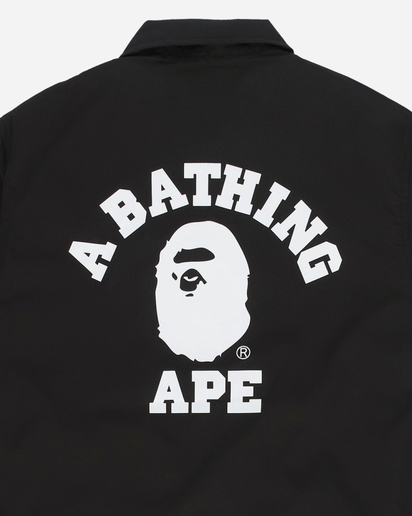 A Bathing Ape College BLACK Outerwear Coach Jackets 1G30140015 BLACK