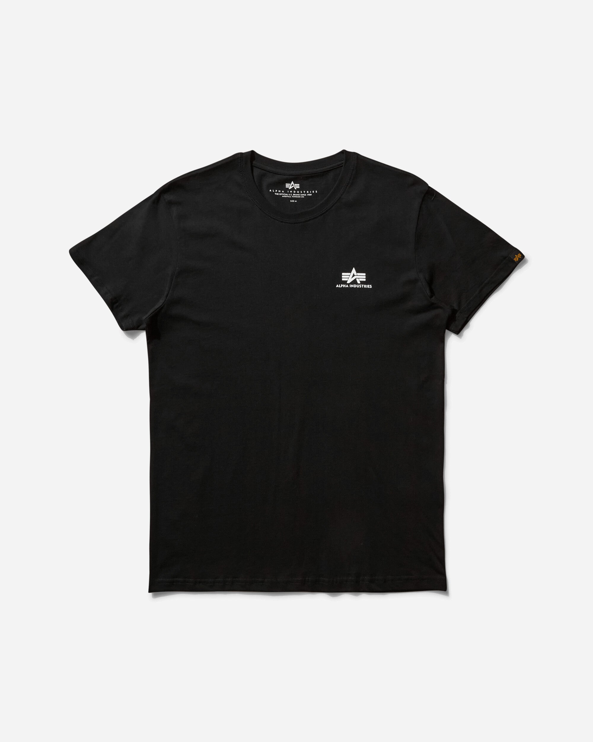 Alpha Industries Basic T Small Logo Black T-Shirts Shortsleeve X188505 03