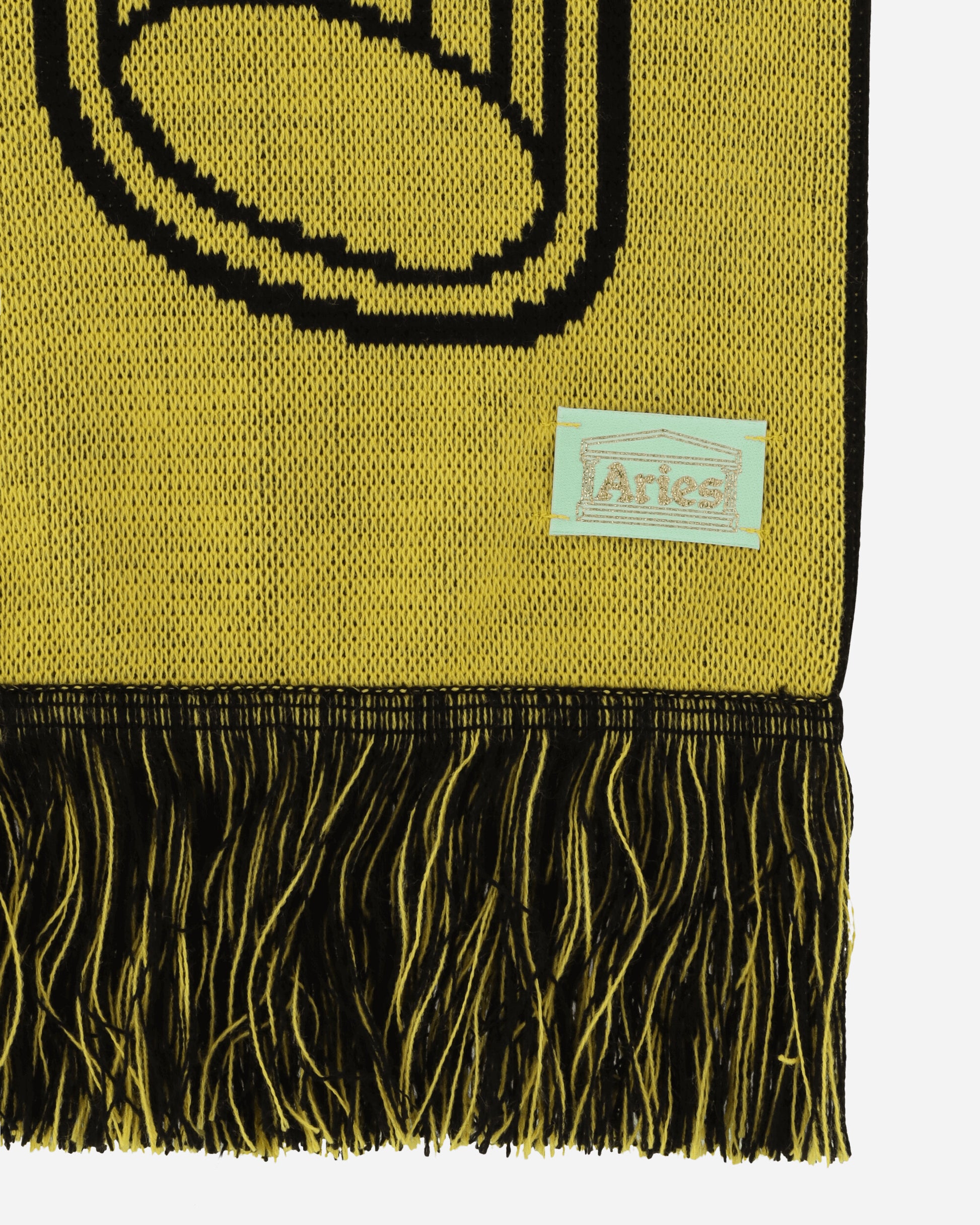 Aries Column Scarf Black & Yellow Gloves and Scarves Scarves and Warmneck SUAR90007 BLKYLW