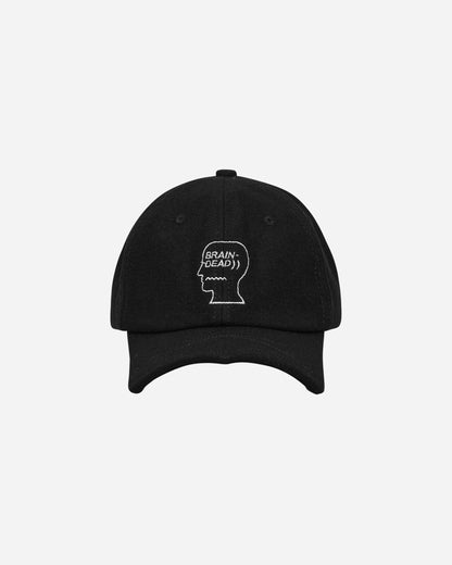 Brain Dead Batwing Logohead Hat Black Hats Caps H01003783BK BLACK