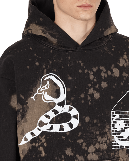 Brain Dead BD x SJ Acid Splatter Hooded Sweatshirt Black/Acid Sweatshirts Hoodies BDSJ001 BLKA