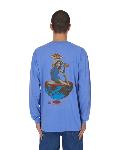 Brain Dead SLAM JAM SPACEDELICIOUS LIGHT BLUE T-Shirts Longsleeve BDF19T01001222BL09 BL09