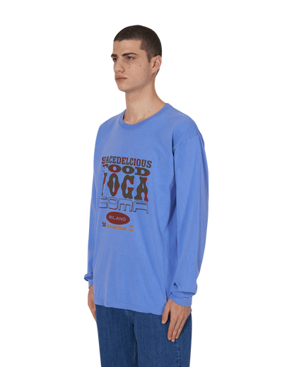 Brain Dead SLAM JAM SPACEDELICIOUS LIGHT BLUE T-Shirts Longsleeve BDF19T01001222BL09 BL09