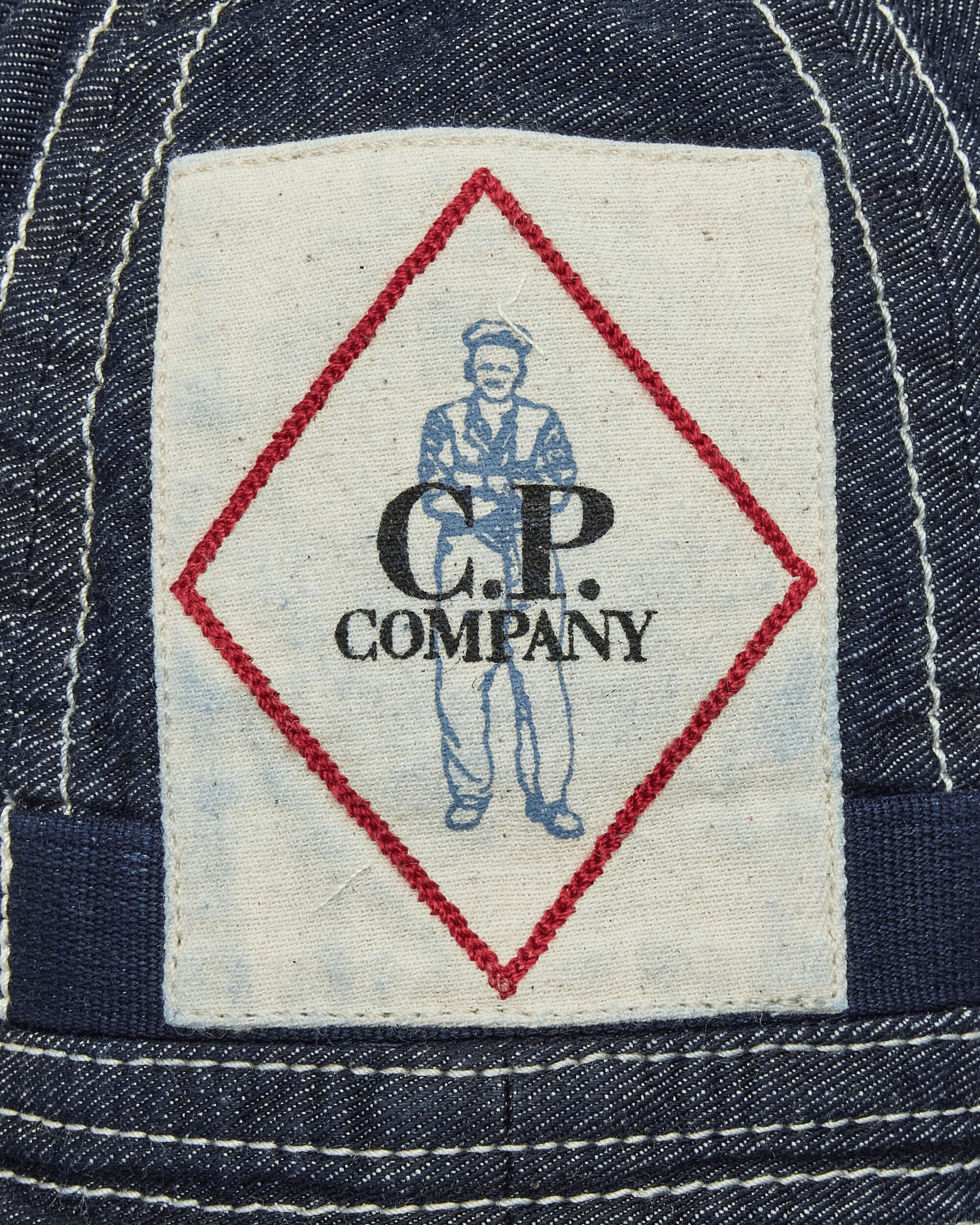 C.P. Company Denim 3/1 Bucket Hat Denim-Normal Washed 40° Hats Bucket 18CMAC294A-110295W D08