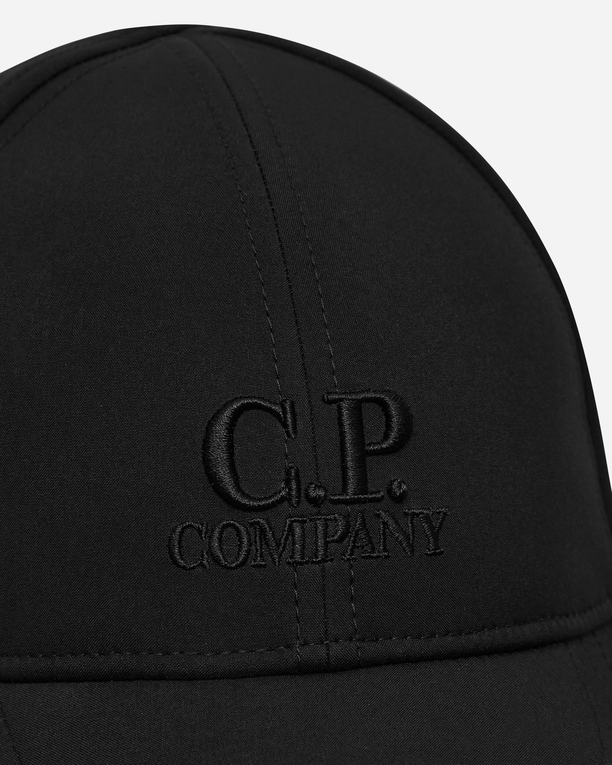 C.P. Company C.P. Shell-R Logo Cap Black Hats Caps 17CMAC078A006097A 999