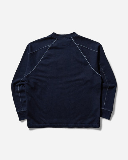 C.P. Company Indigo Fleece Logo Sweatshirt Denim-Normal Washed 40° Sweatshirts Fleece 18CMSS184A-110055W D08