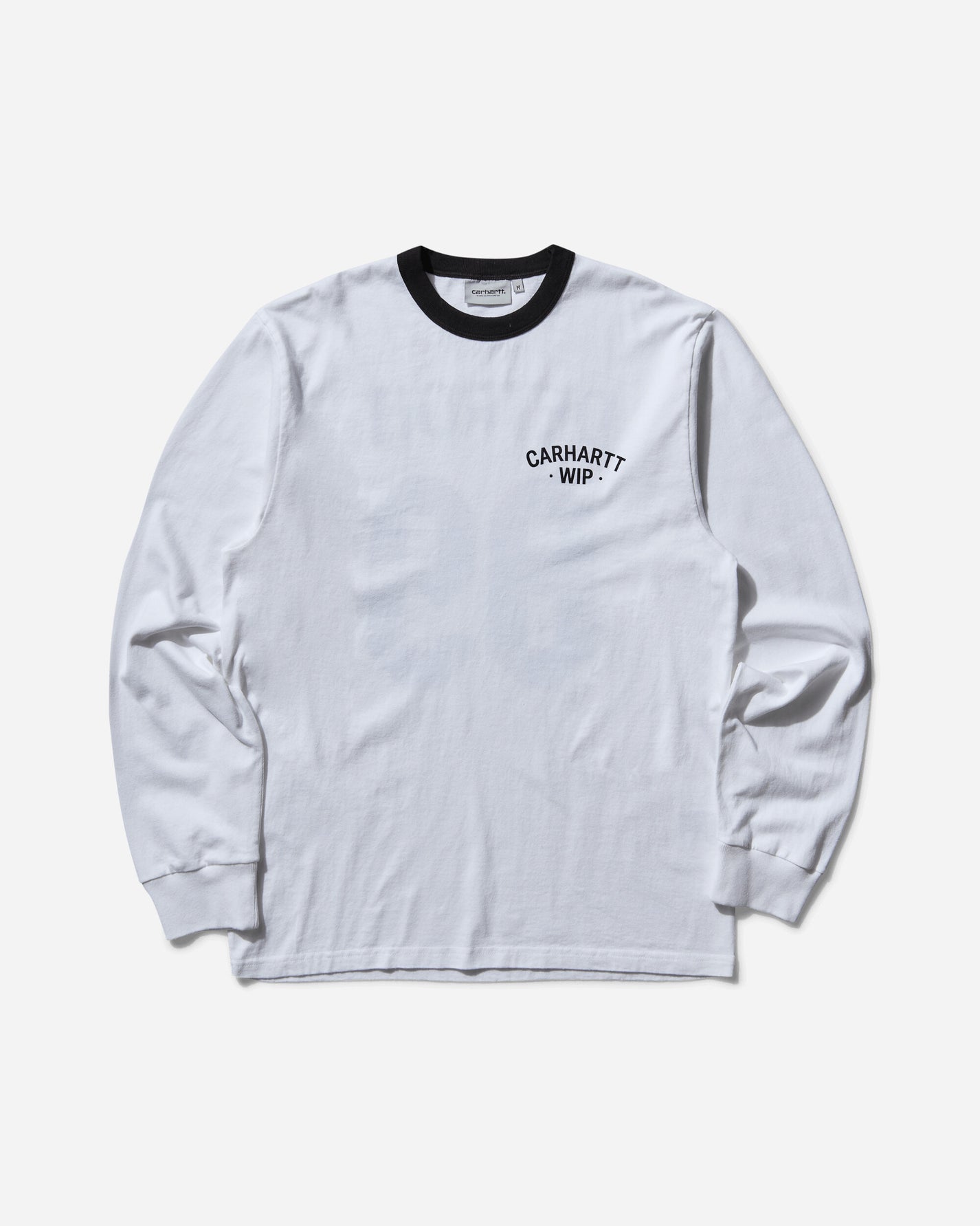 Carhartt WIP L/S 89 Ringer T-Shirt White/Black T-Shirts Longsleeve I034714 00A4G