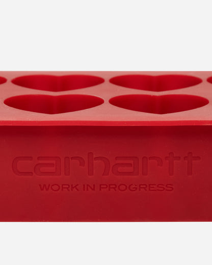 Carhartt WIP Heart Ice Cube Tray Scarlet Tableware Dishes and Trays I034883 H8XX