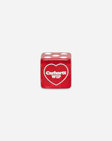 Carhartt WIP Heart Dice Set Scarlet Home Decor Stationary and Desk Accessories I034755 H8XX