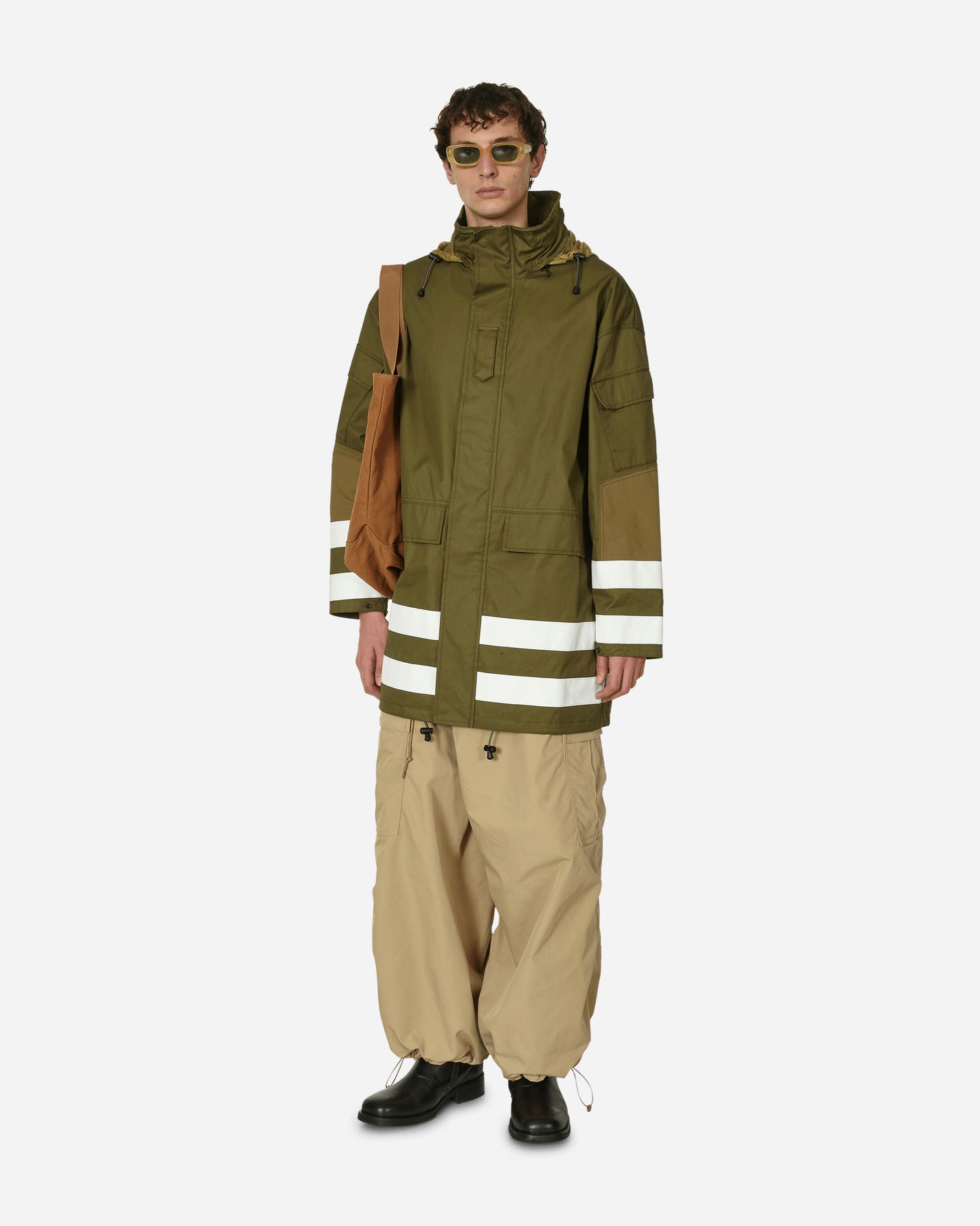 Comme Des Garçons Homme Men'S Coat Khaki Coats and Jackets Coats HM-C005-051 2