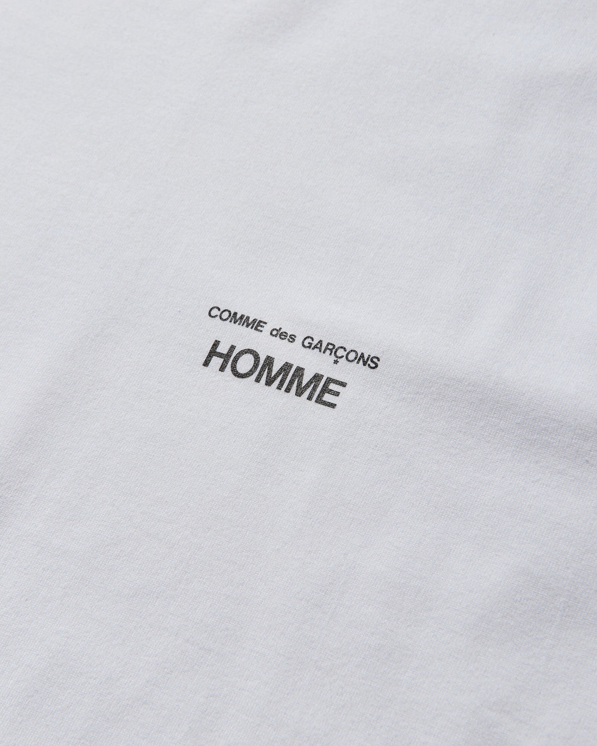 Comme Des Garçons Homme Logo Short Sleeve T-Shirt White T-Shirts Shortsleeve HO-T101-051 003