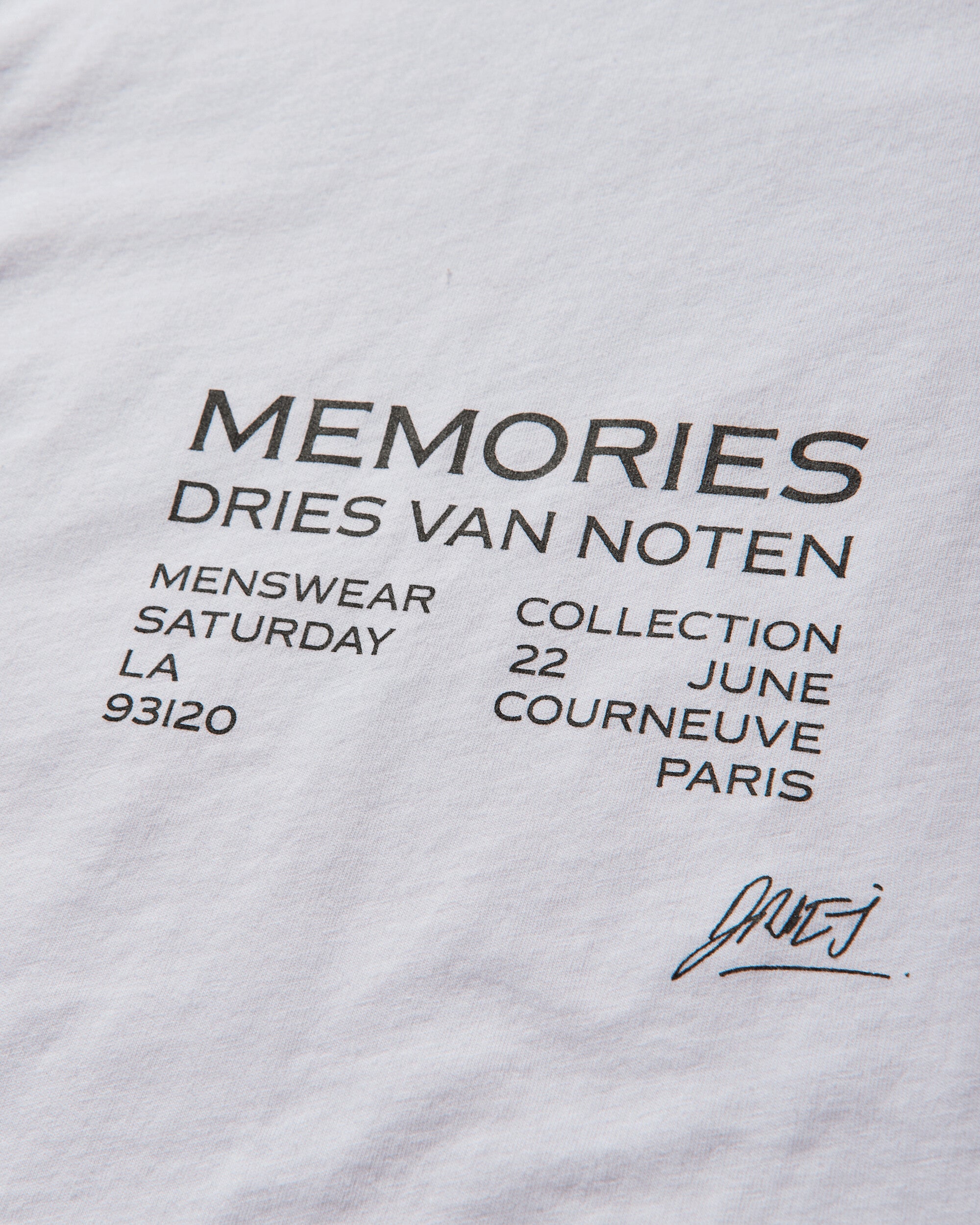 Dries Van Noten Heer Pr T-Shirt White T-Shirts Shortsleeve 251-021109-1600 1