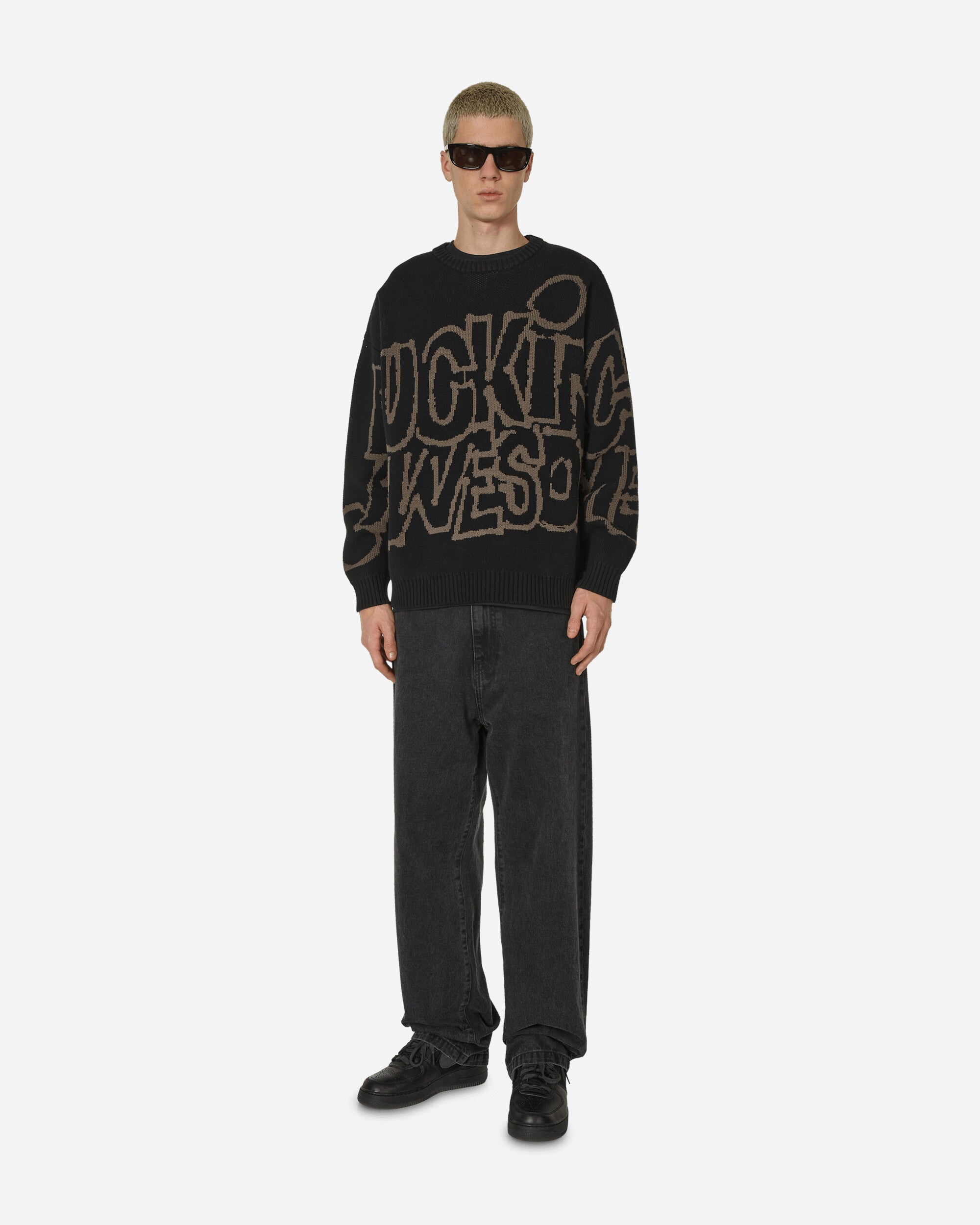 Fucking Awesome Pbs Sweater Black Knitwears Sweaters PN7684 1