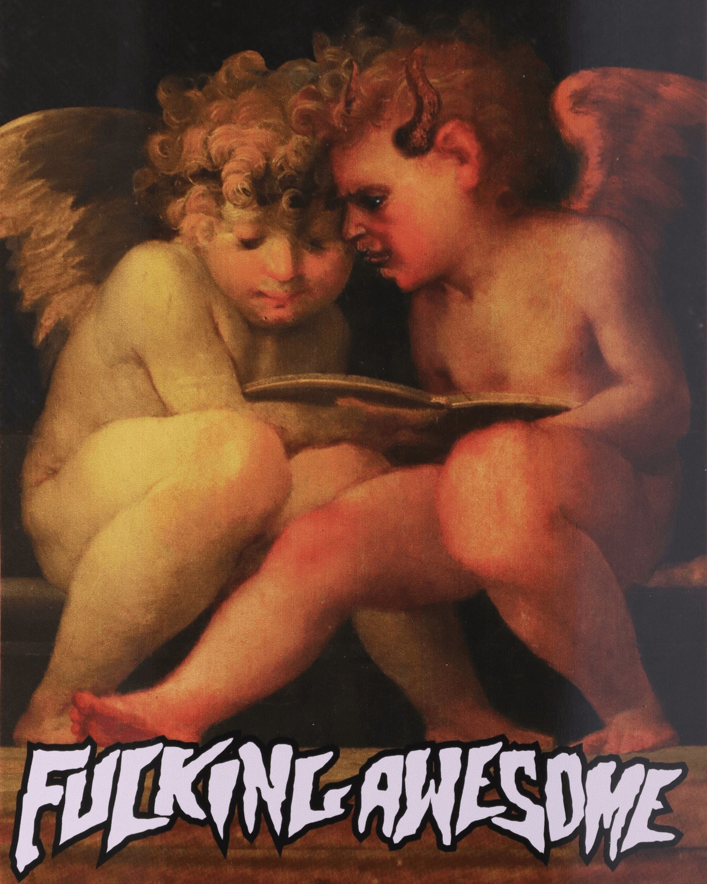 Fucking Awesome Dill - Angel With Demon Angel 8.18" Multi Skateboarding Decks PN7738 1