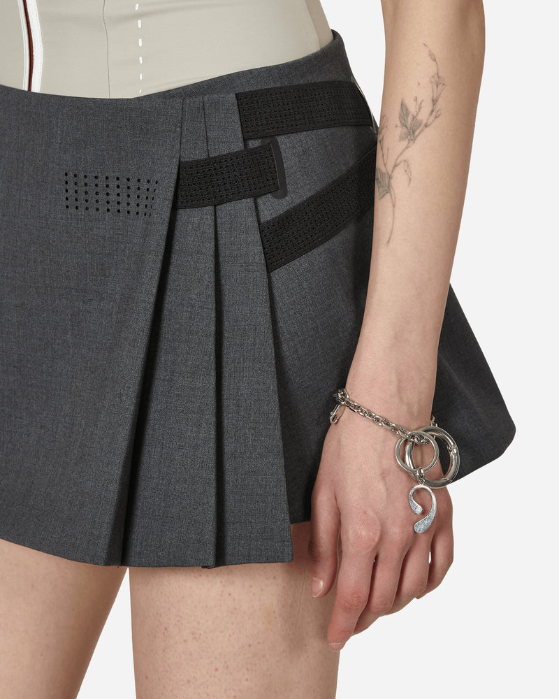 HYEIN SEO Wmns Pleated Wrap Skirt Dark Grey Skirts Mini SS24-SK2DG 001