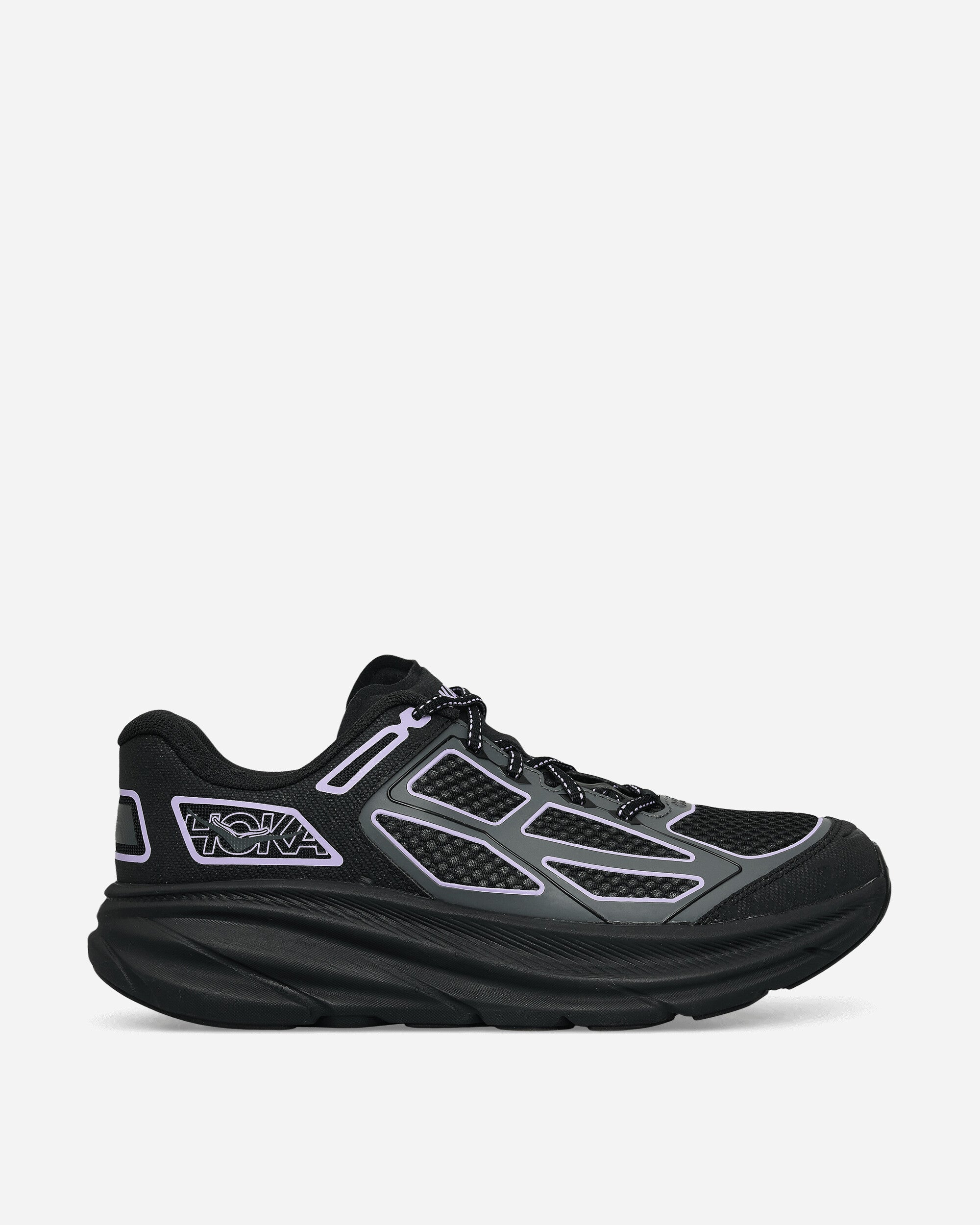 Hoka One One U Clifton One9 Black/Aster Flower Sneakers Low 1155370-BWR