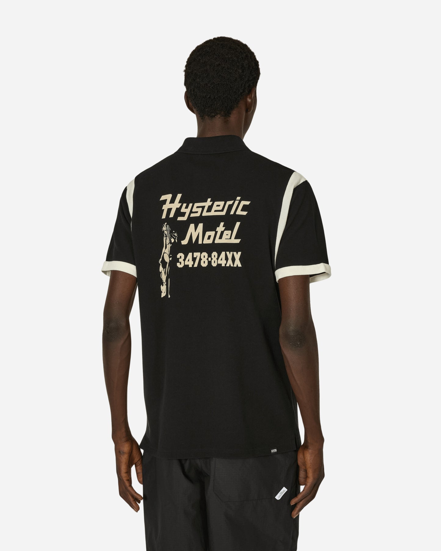 Hysteric Glamour Hysteric Motel Black T-Shirts Polo 02241CH05 C1