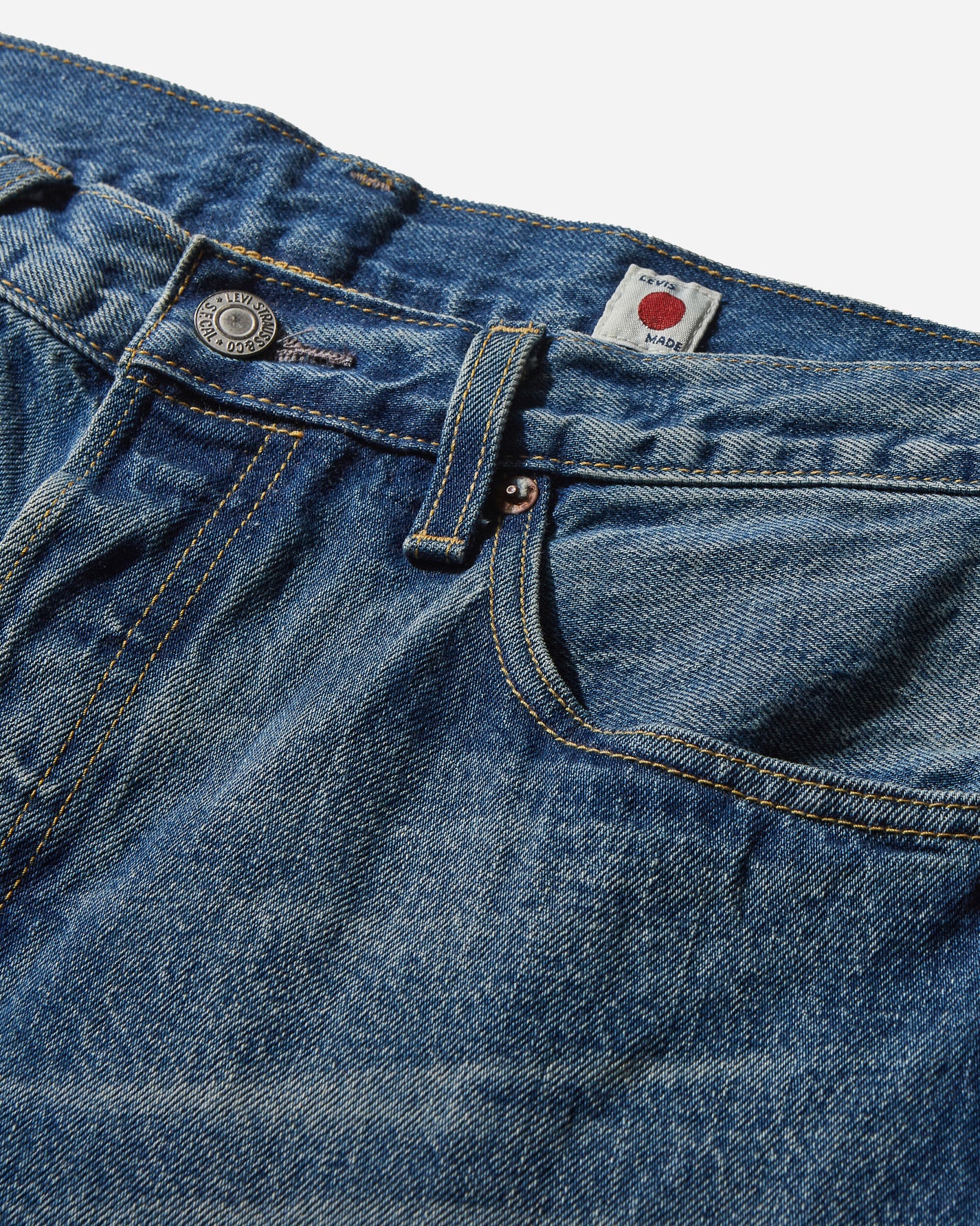 Levi's Mij 1980'S 501 Mij Blu Weave Pants Denim A5875 0008