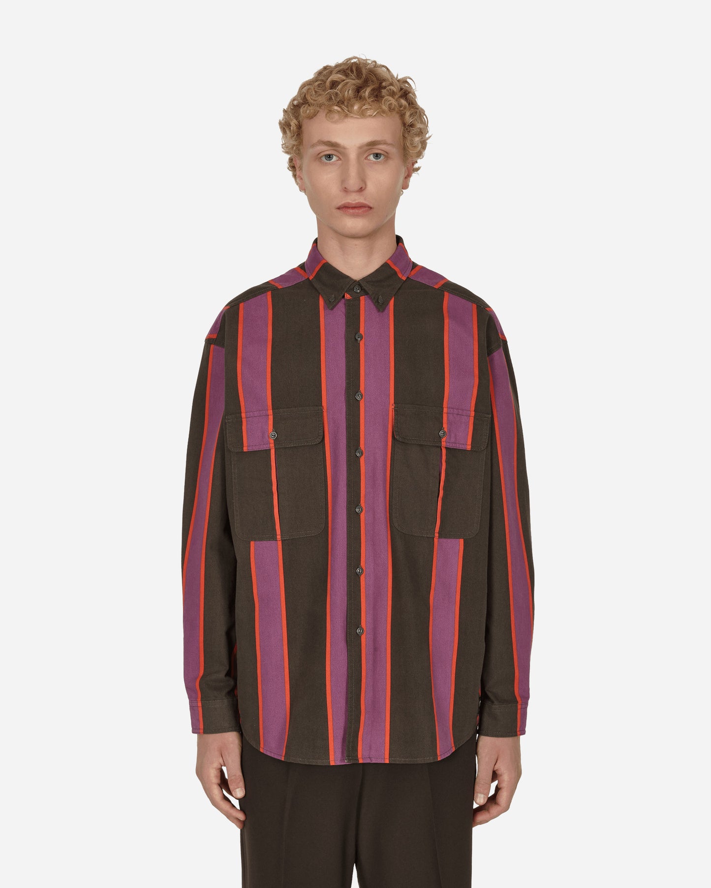 Levi's® Skateboarding Long Sleeve Stripe Shirt Purple Red Shirts Longsleeve A0953 0005