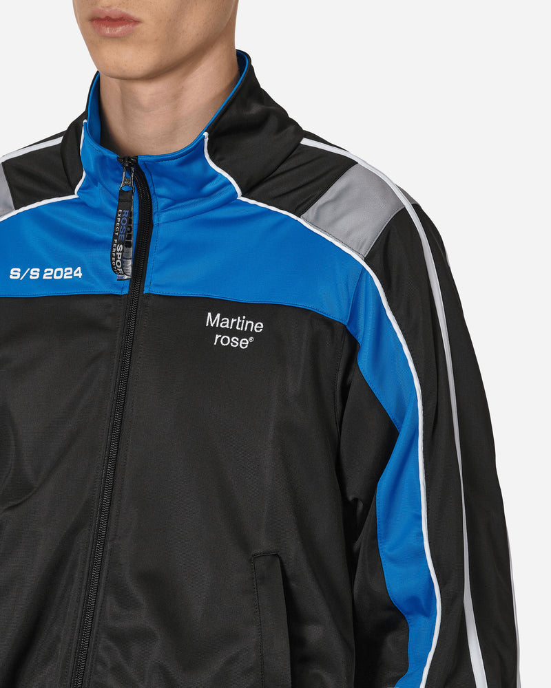 Martine Rose Shrunken Track Jacket Black/Blue Sweatshirts Track Tops MRSS24-137 BLBLGR