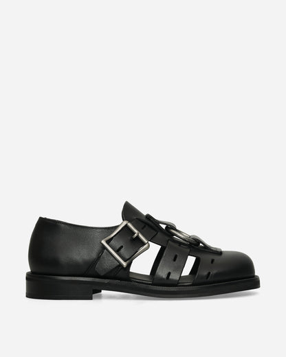 Martine Rose Bondage Belt Sandal Black Classic Shoes Flat Shoes 1062MLP16001