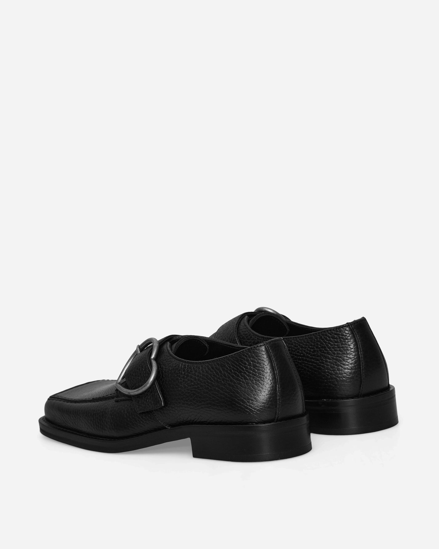 Martine Rose Wmns Square Toe Buckle Loafer Black Classic Shoes Loafers 1055LP07001