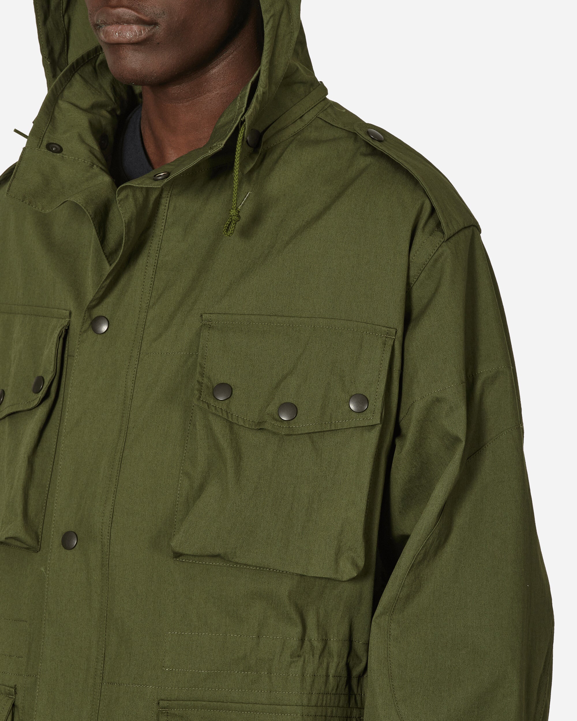 Needles Field Coat - C/N Oxford Cloth Olive Coats and Jackets Parka Jackets OT090 A