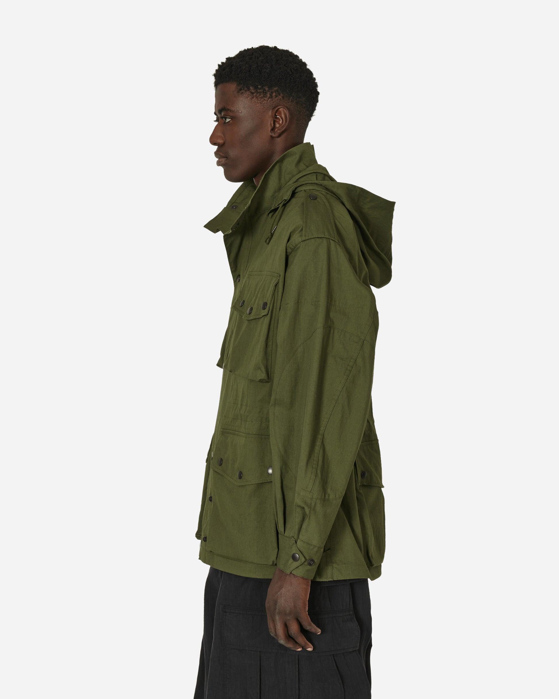 Needles Field Coat - C/N Oxford Cloth Olive Coats and Jackets Parka Jackets OT090 A