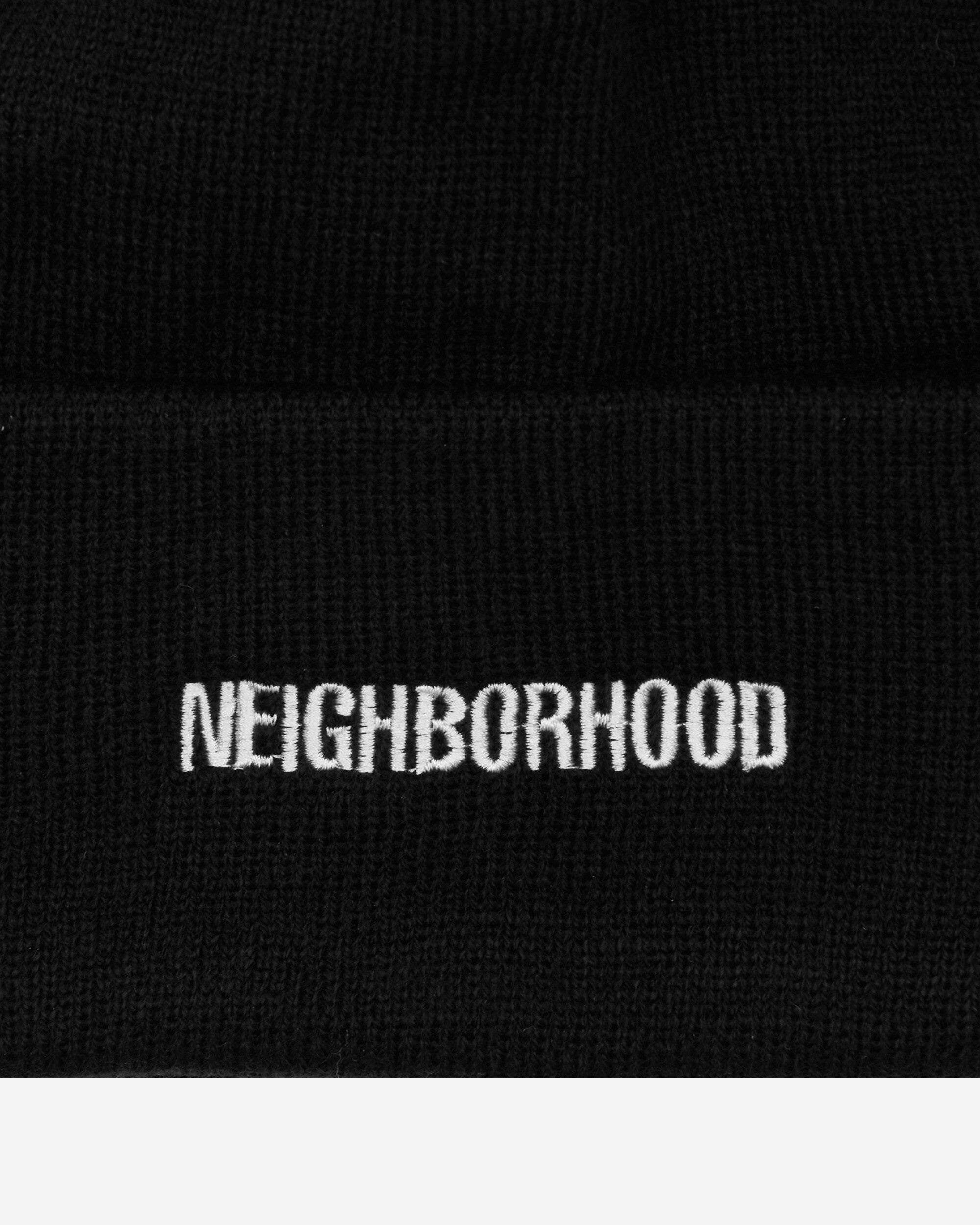 Neighborhood Ci Embroidery Beanie Black Hats Beanies 241YGNH-HT02S BK