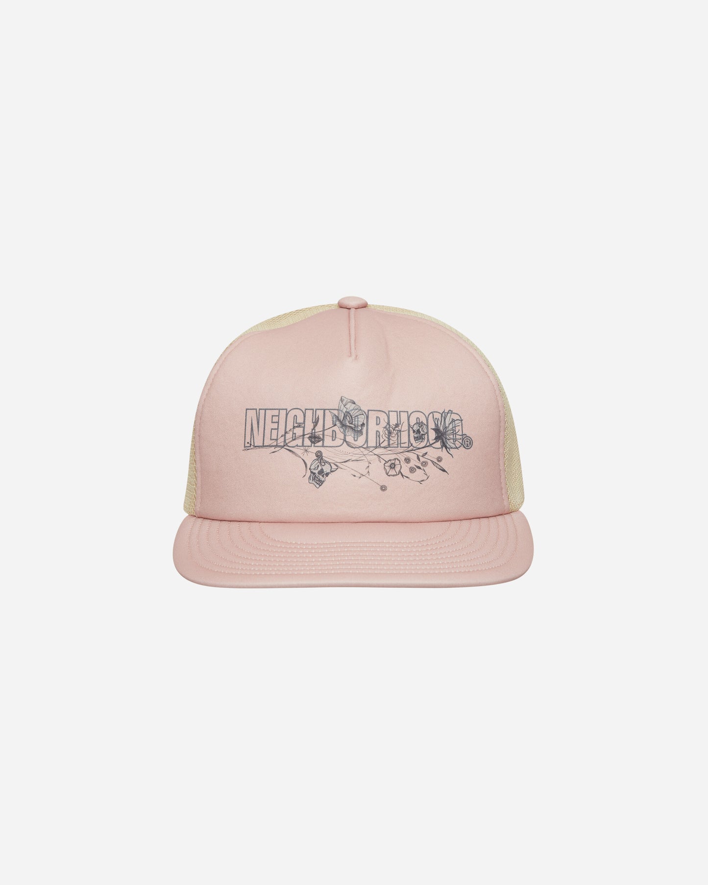 Neighborhood Nh × Dr Woo . Mesh Cap Pink Hats Caps 241HCDWN-HT01S 2