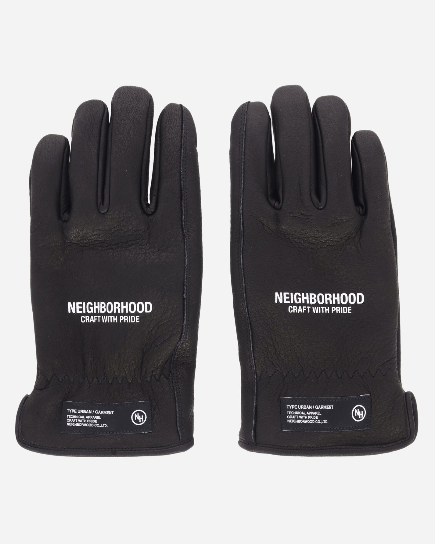 Neighborhood Leather Boa Gloves Black Gloves and Scarves Gloves 242DPNH-AC01 BK