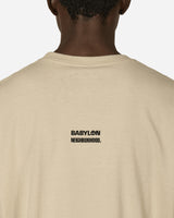 Neighborhood Nh x Babylon . Tee Ss-1 Beige T-Shirts Shortsleeve 241PCBLN-ST01S BG