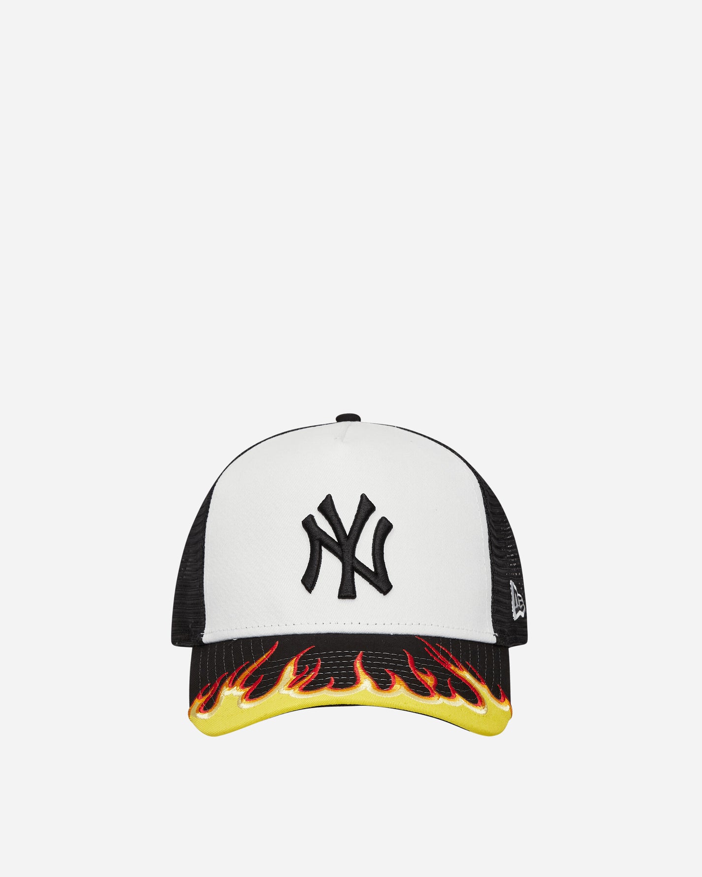 New Era Mlb Flame Trucker Black Hats Caps 60565478 001