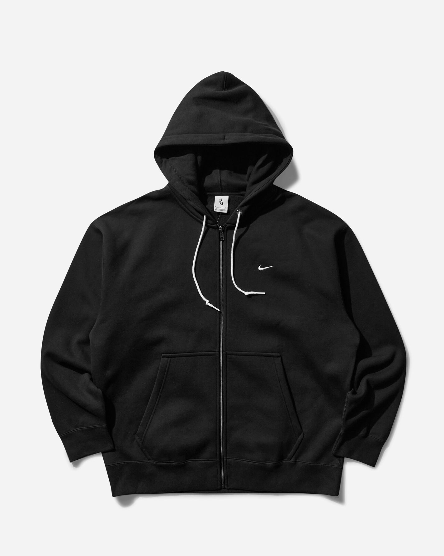 Nike M Nk Solo Swsh Hw Fz Hoodie Black/White Sweatshirts Hoodies DR0403-010