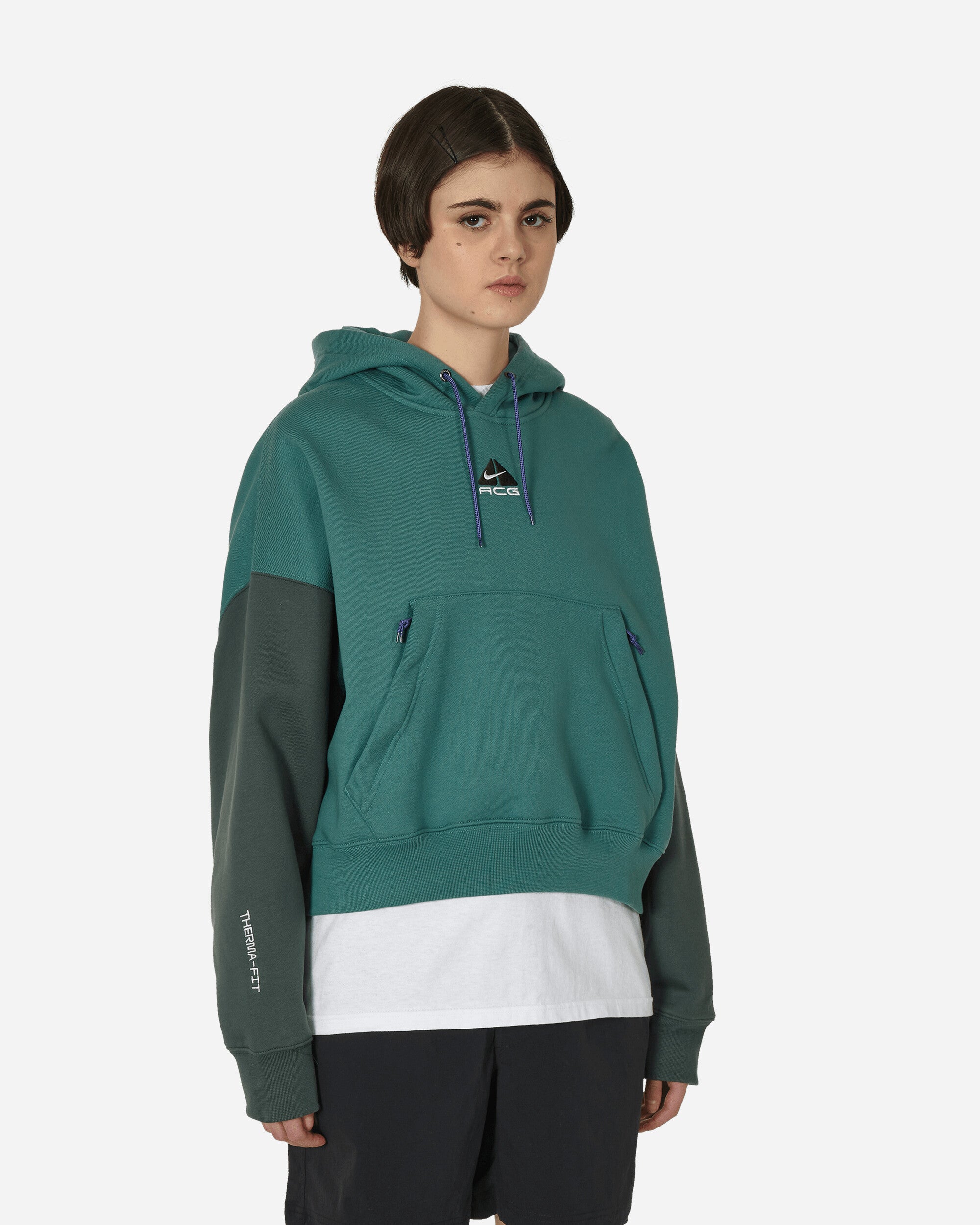 Nike Wmns W Acg Tf Tuff Flc Hoodie Bicoastal/Vintage Green Sweatshirts Hoodies DQ5807-362