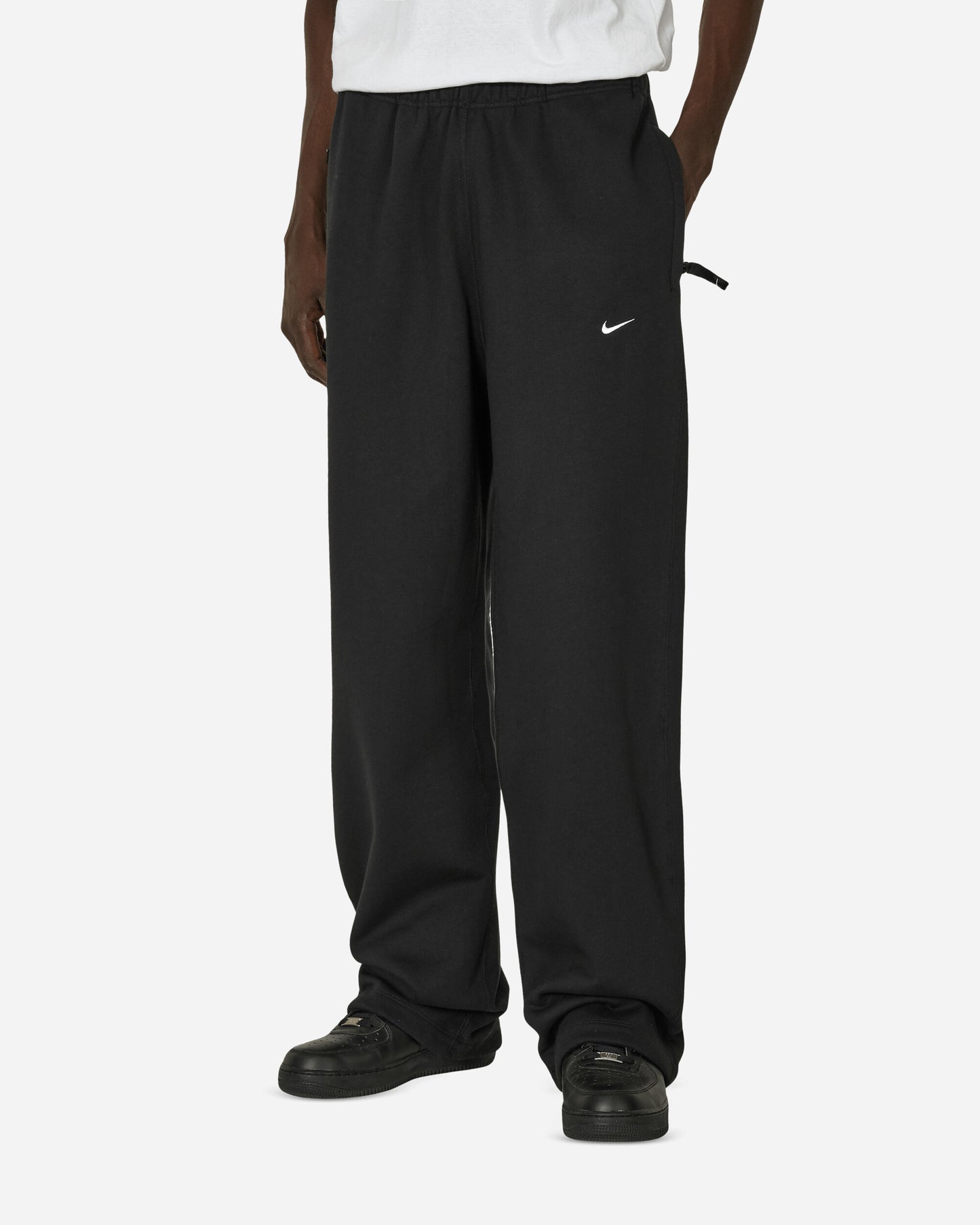 Nike M Nk Solo Swoosh Bb Flc Oh Pan Black/White Pants Sweatpants FN3342-010