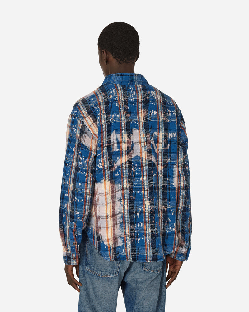 Nike Jordan M J Awny Flannel Blackened Blue/Blue/Sail Shirts Longsleeve Shirt FQ5453-498