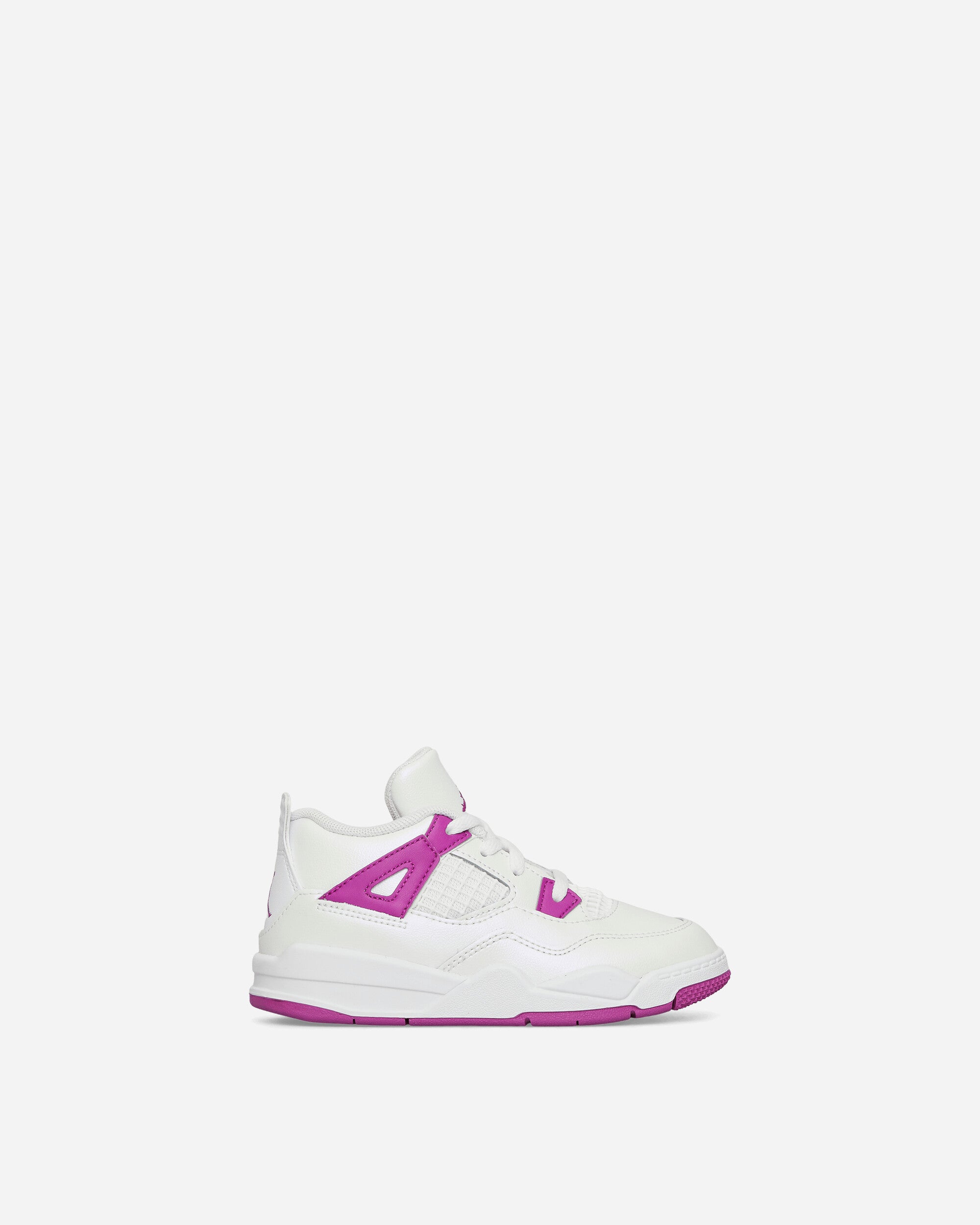 Air Jordan 4 Retro (TD) Sneakers White / Hyper Violet