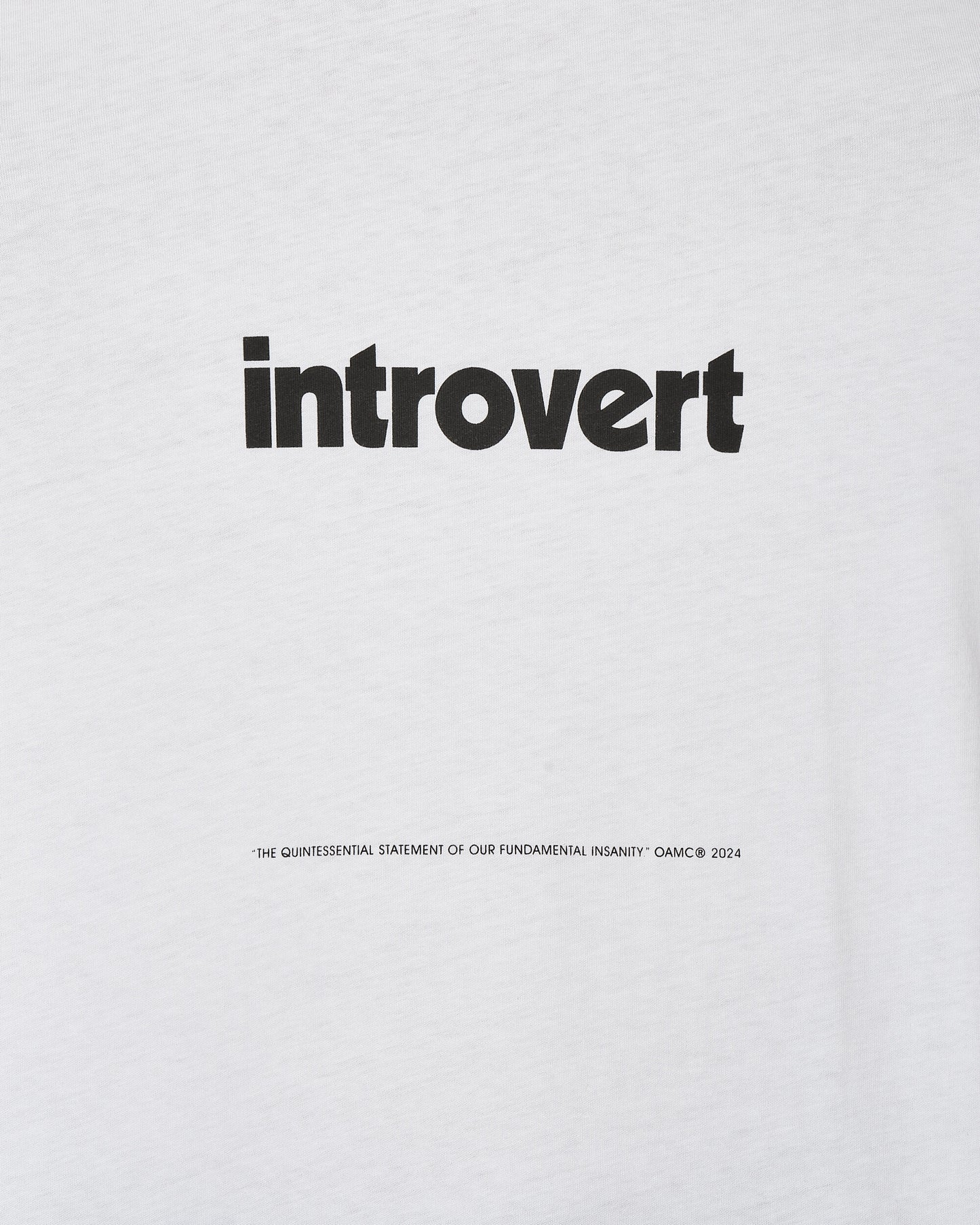 OAMC Introvert T-Shirt White T-Shirts Shortsleeve 24E28OAJ17 100