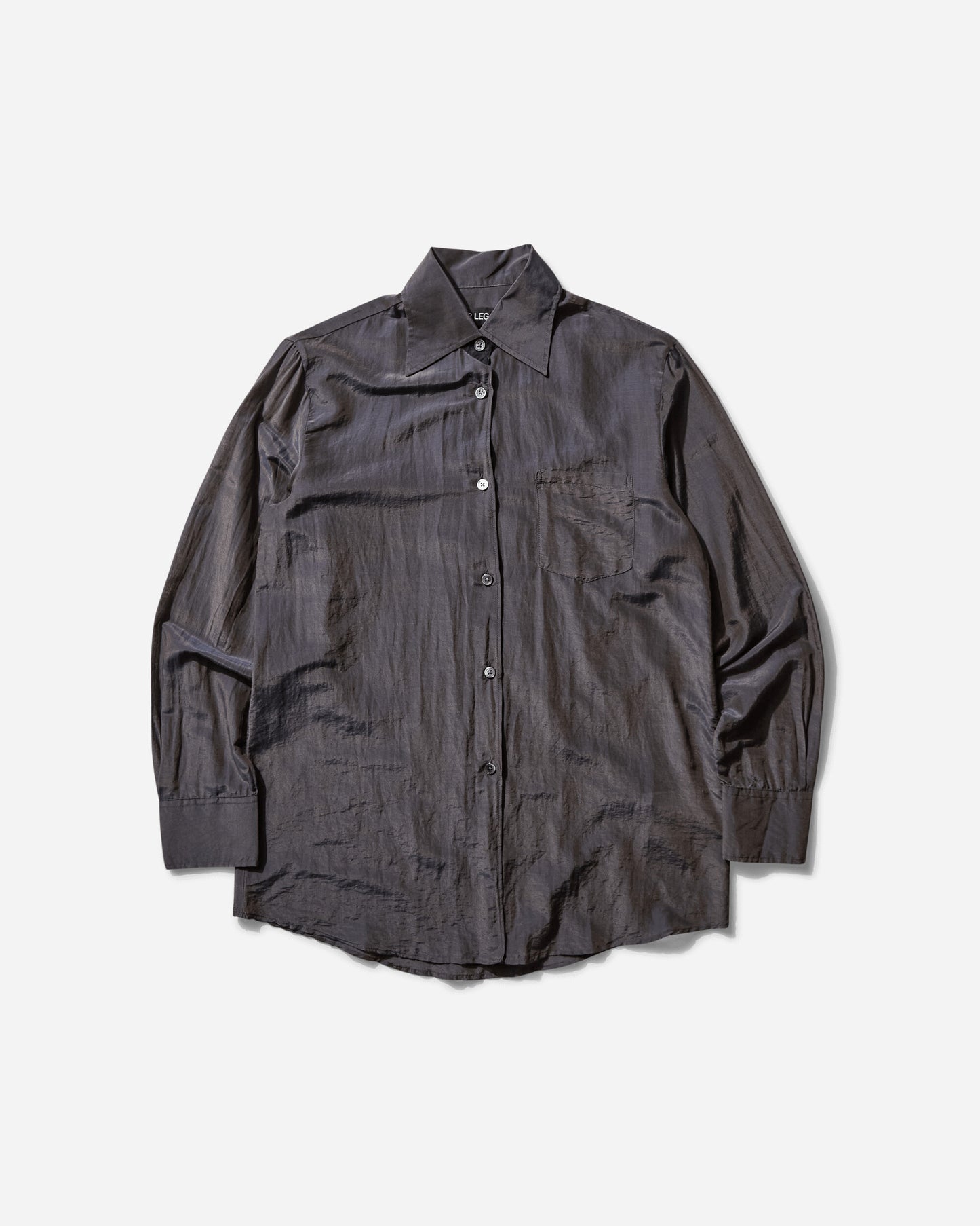 Our Legacy Wmns Sincere Shirt Charcoal Bordeaux Shirts Longsleeve Shirt W2252SC 001