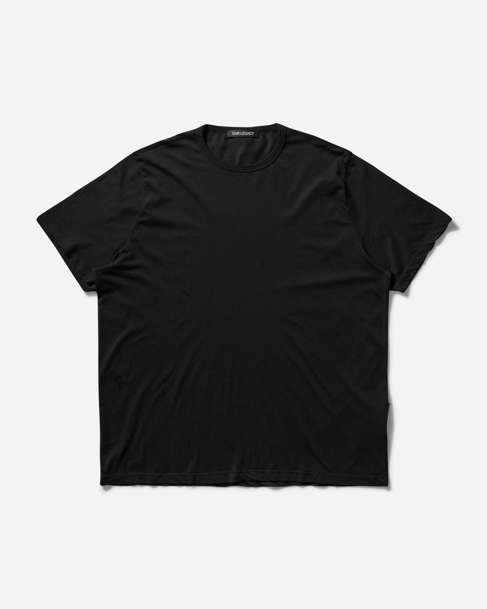 Our Legacy New Box T-Shirt Black Clean T-Shirts Shortsleeve M2206NBL 001