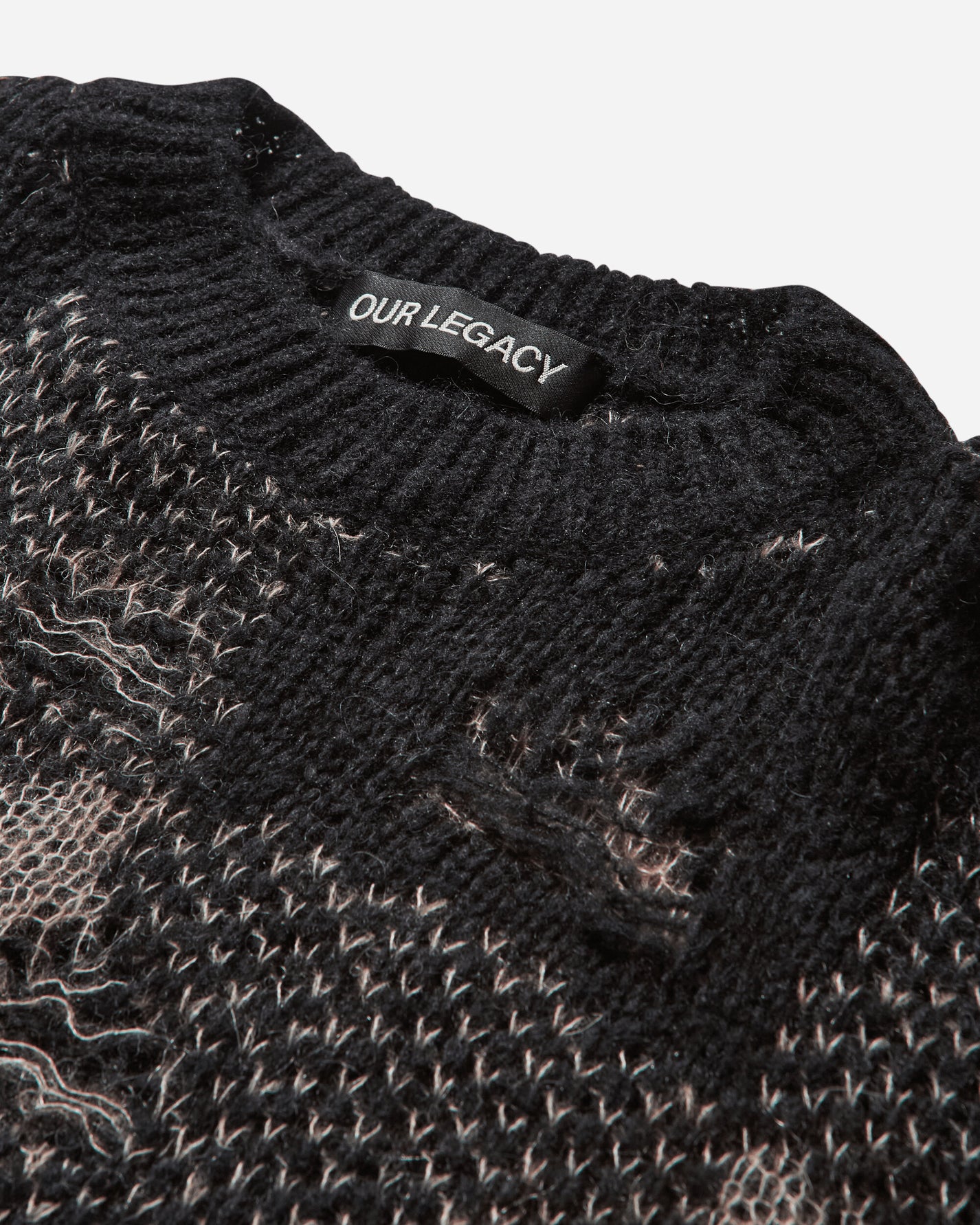 Our Legacy Sonar Roundneck Black Knitwears Sweaters M4243SBD BL