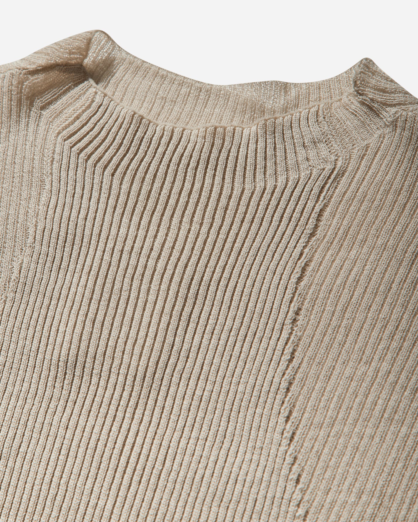 ROA Sheer Knit Ivory Knitwears Turtleneck RBWW042YA18 WTH0002