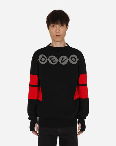 Slam Jam Devo Knitwear Black/Red Knitwears Sweaters BBM0014FA03 BLK0001