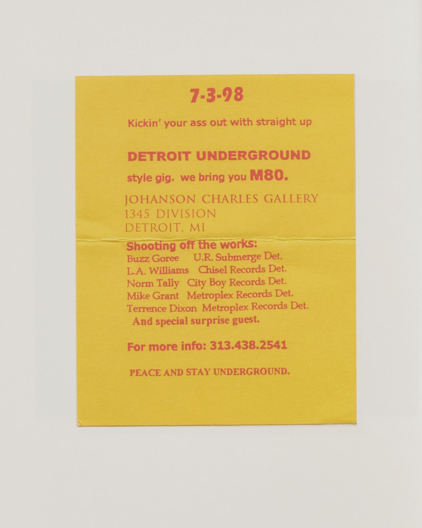 Sprint Magazines Detroit Rave Flyers 1993-1999 Multicolor Books and Magazines Books SMDETROIT 1