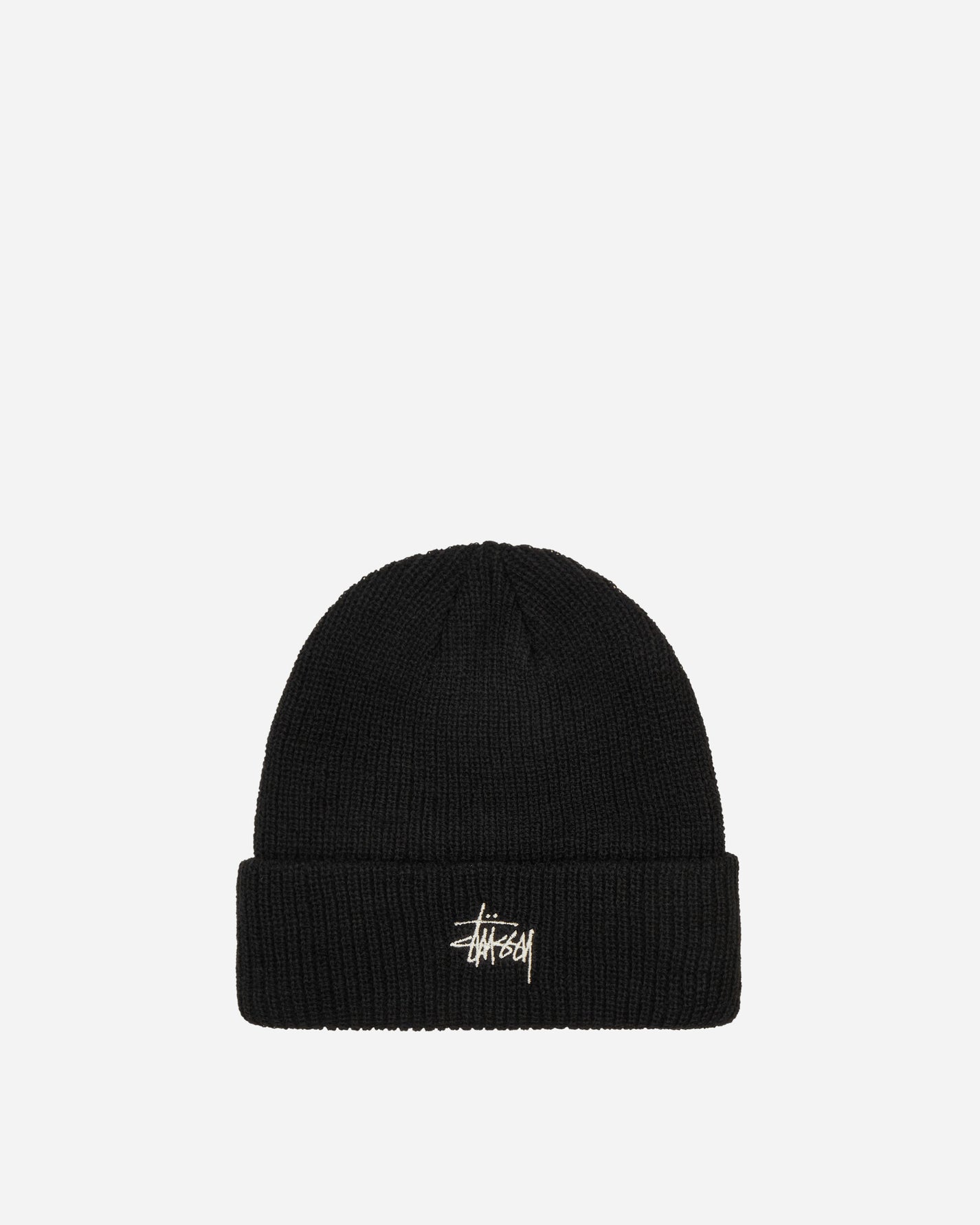 Stüssy Basic Cuff Beanie Black Hats Beanies 1321019 0001